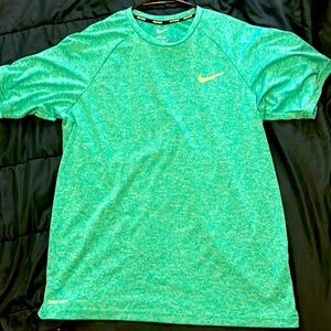 Nike turquoise dry fit swim shirt